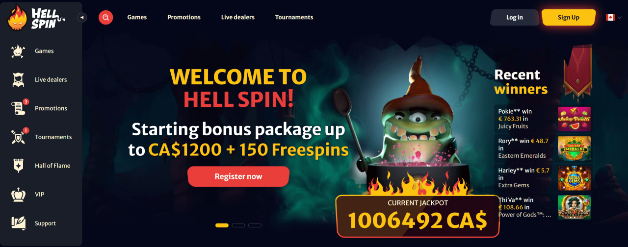 herospin login