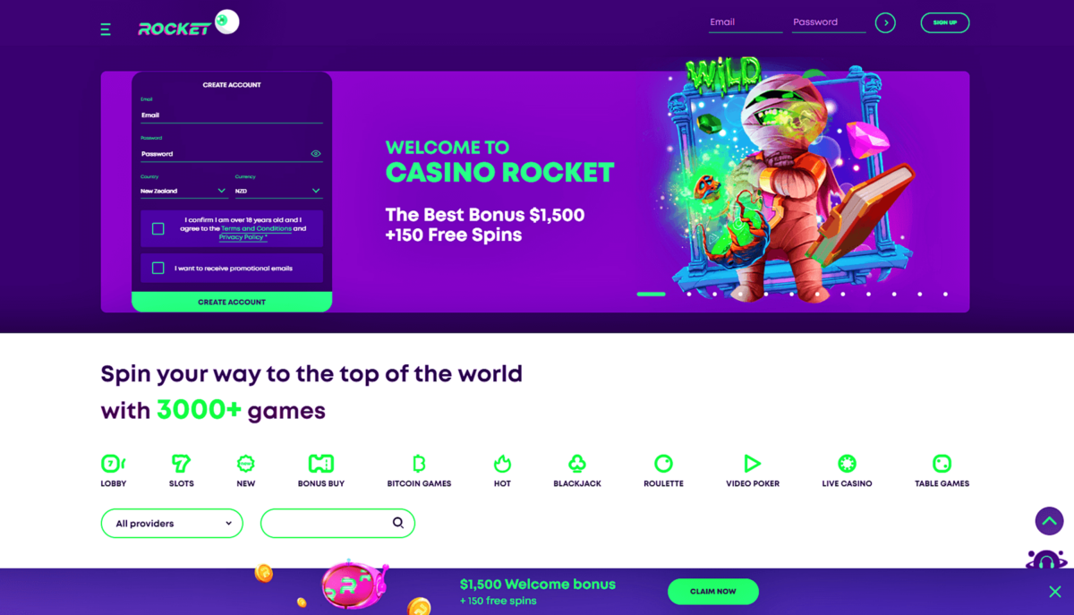 rocket casino online