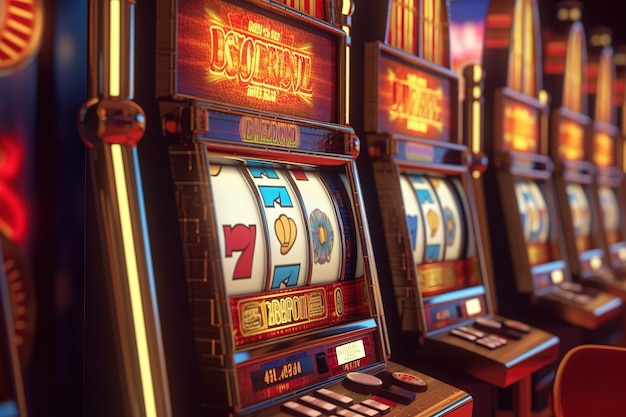 Premium Photo | Casino slot machines