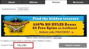 casino Spinshake no deposit bonus