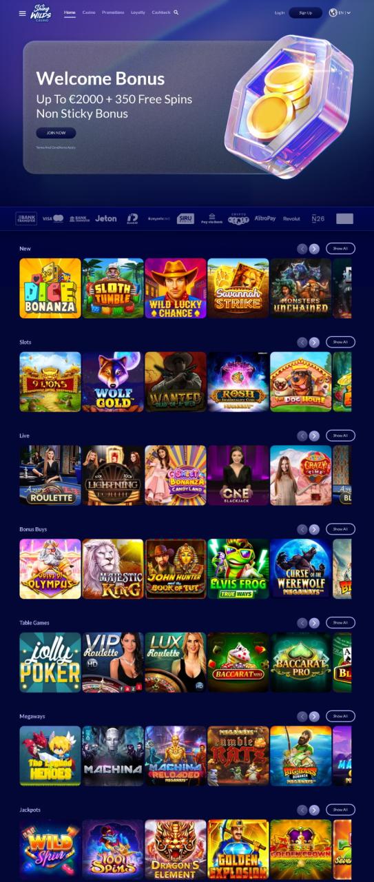 shiny wilds casino vip