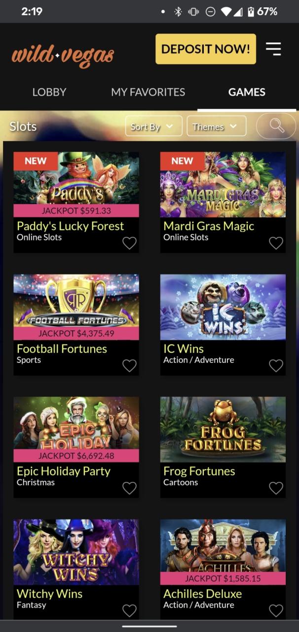 shiny wilds casino login